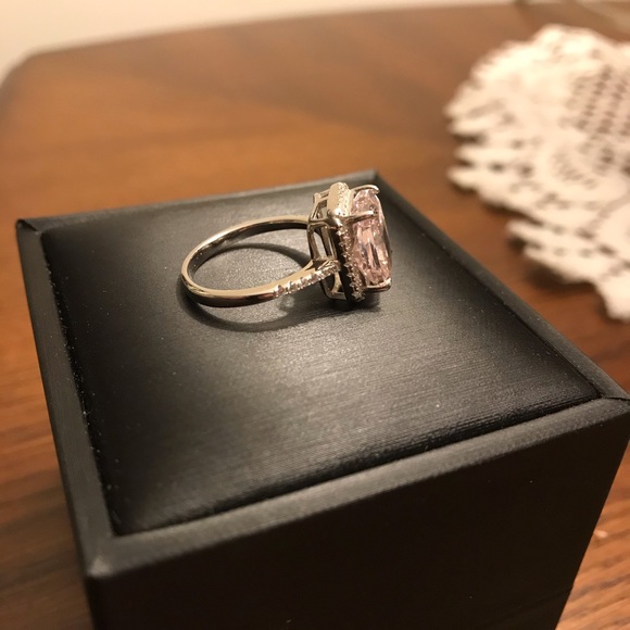 925 Sterling Silver Ring Pink Stone BRAND NEW FREE SHIP - Picture 7 of 12